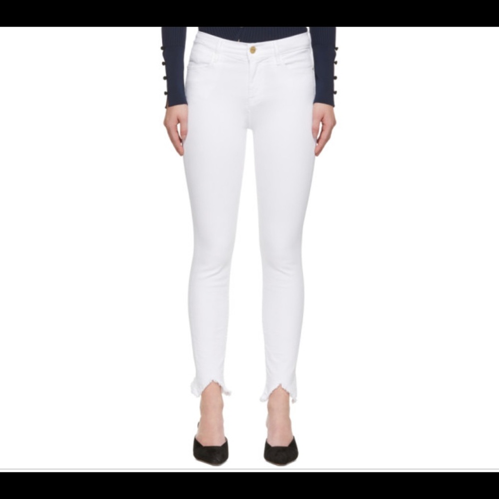Frame le high skinny, triangle hem
